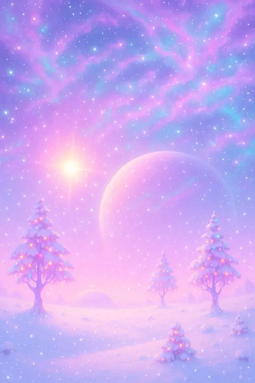Cosmic Christmas Christmas wallpaper
